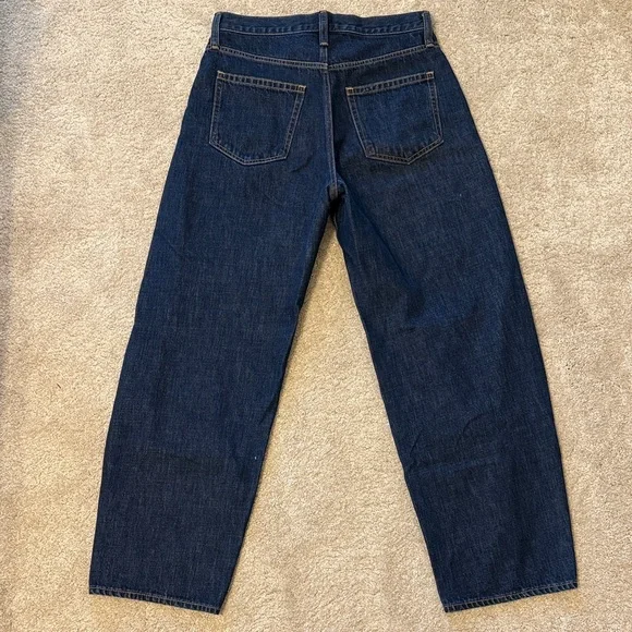 GAP Dark Blue Barrel High Rise Jeans - Picture 2 of 3